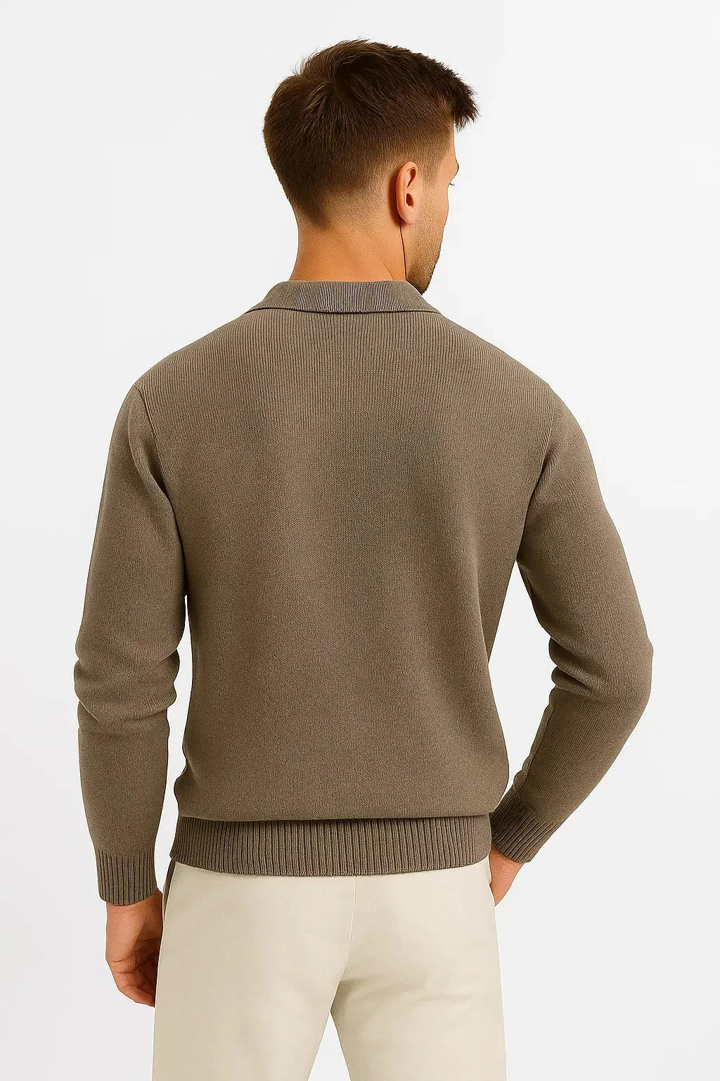Ramesh | Sweater With Polo Collar and Long Sleeves