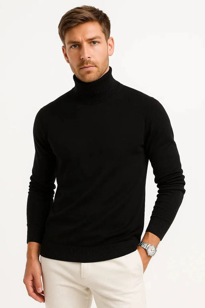 Johnny | Sweater With Ribbed Turtleneck and Long Sleeves