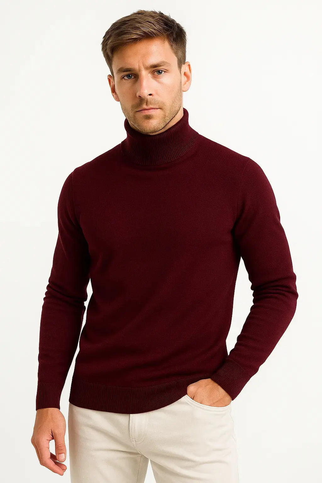Johnny | Sweater With Ribbed Turtleneck and Long Sleeves
