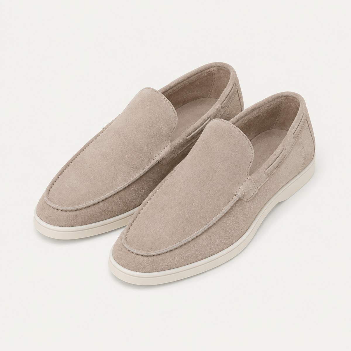 Santos | Loafers With Suede Appearance and Contrast Soles