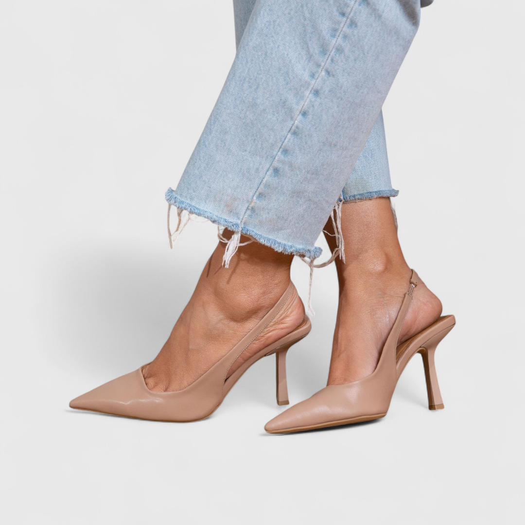 Aniya - Pointed Toe Slingback Stiletto Heels