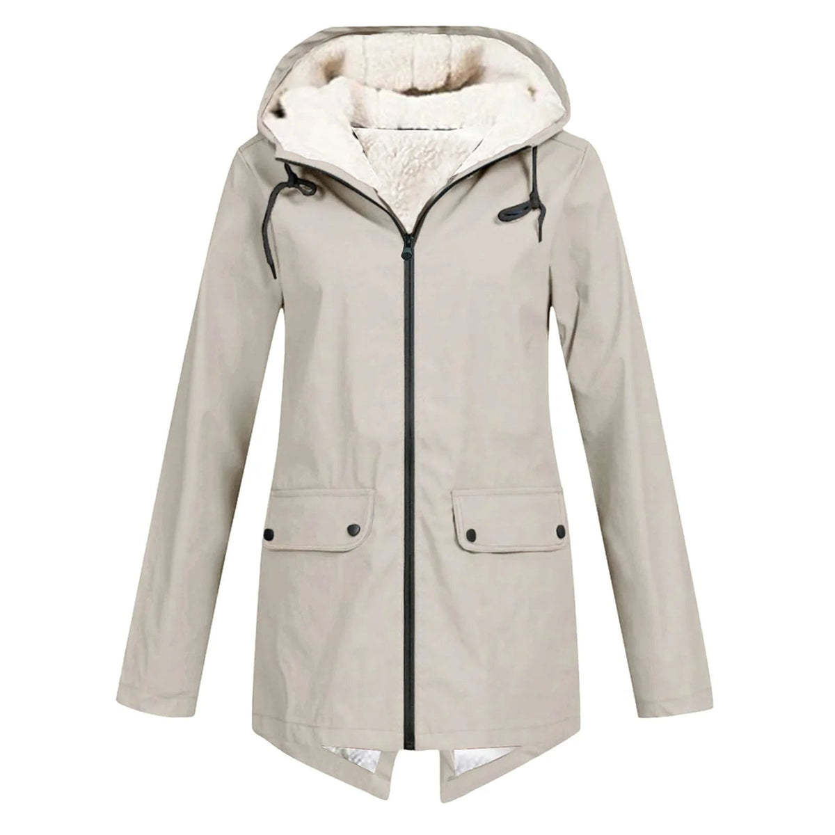 Declan  | Jacket With Drawstring Hood and Plush Lining