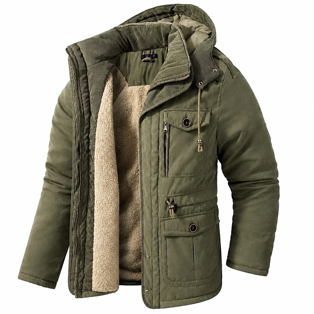 Arktón | Winter Parka with Hood and Pockets