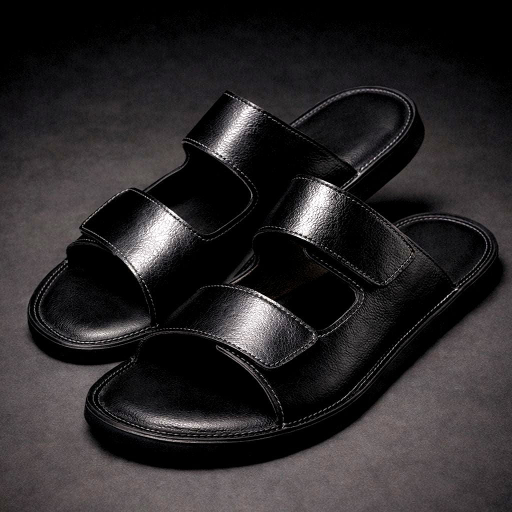 Henrique | Double Strap Slip On Sandals