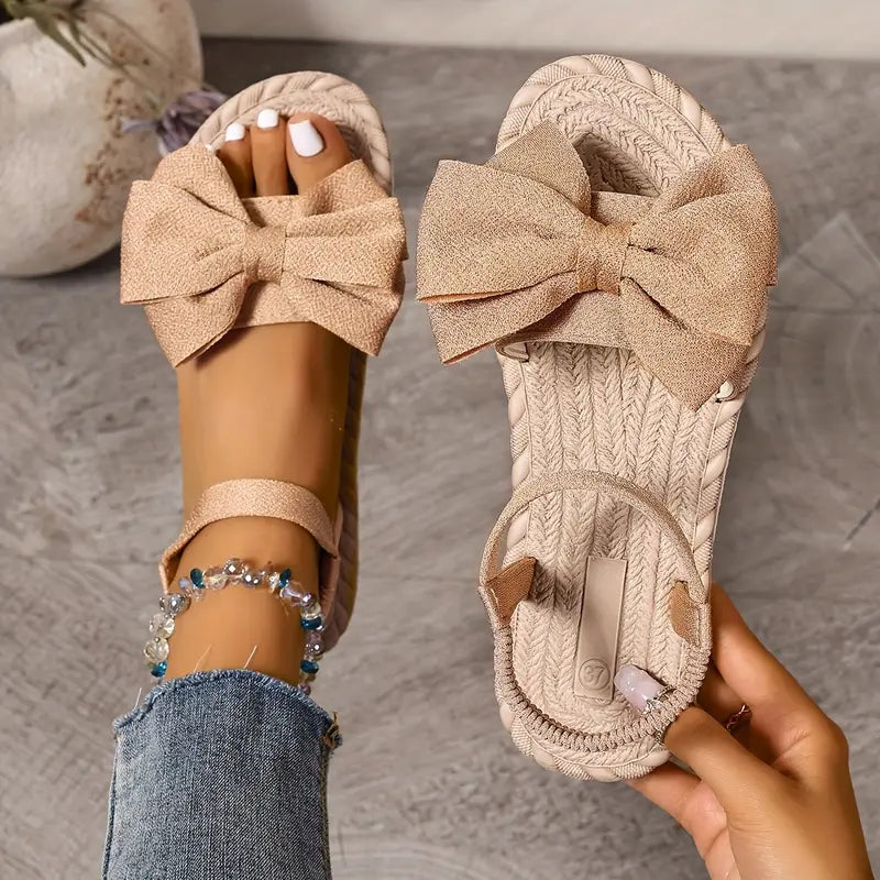 Michela | Bow Knot Open Toe Ankle Strap Sandals