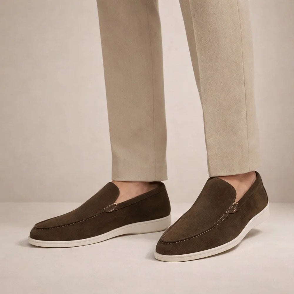 Marcel | Loafers Slip On Moc Toe Suede-Style