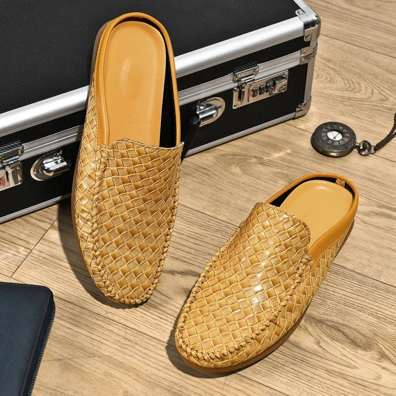 Efim | Woven Slip-On Loafer Mules