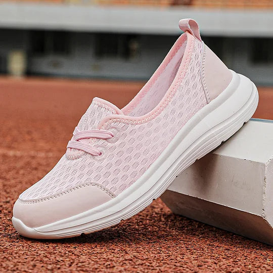 Firsova - Mesh Lace-Up Soft Sole Walking Shoes