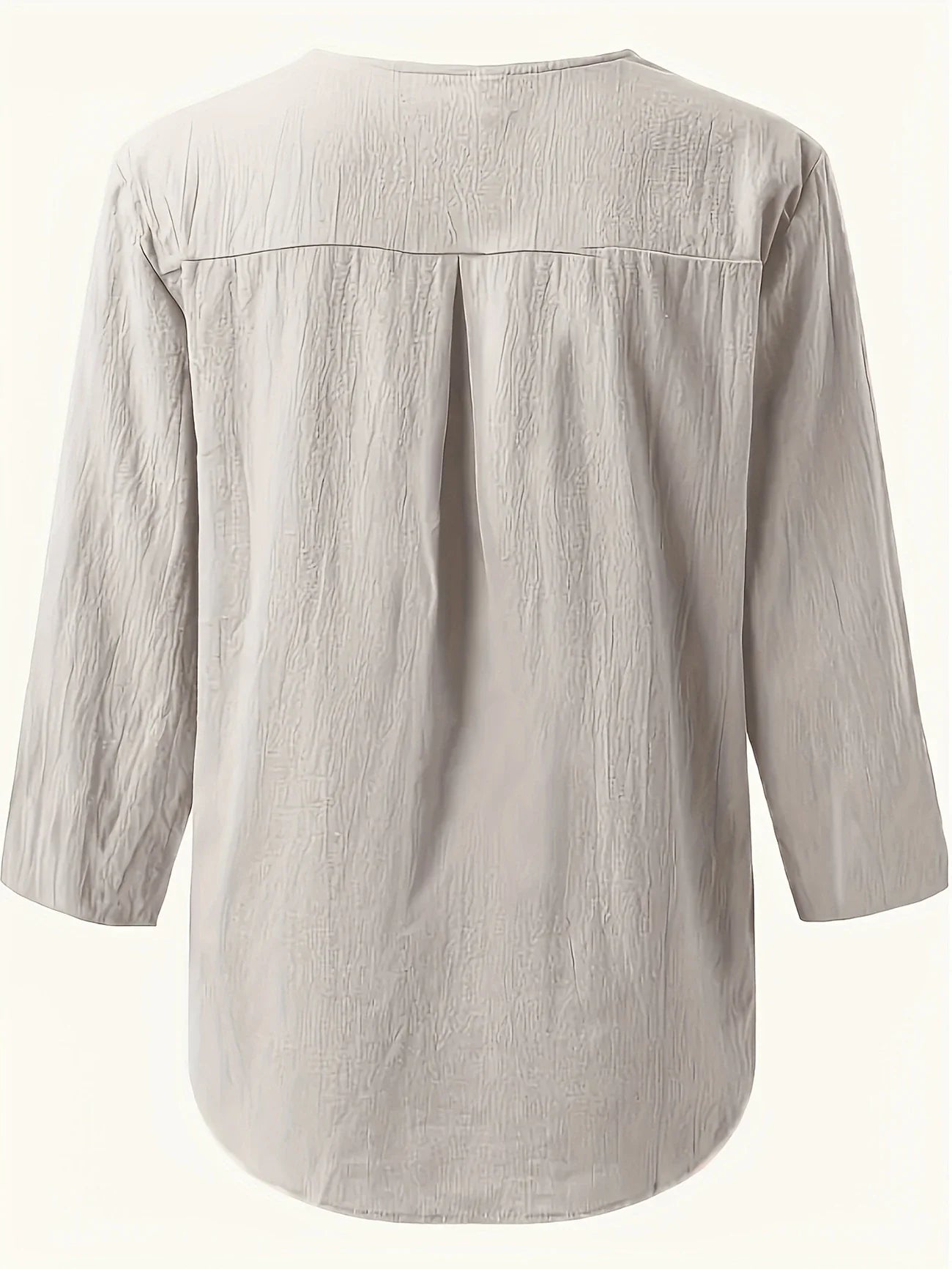 Mykaela | Blouse With Button V Neckline