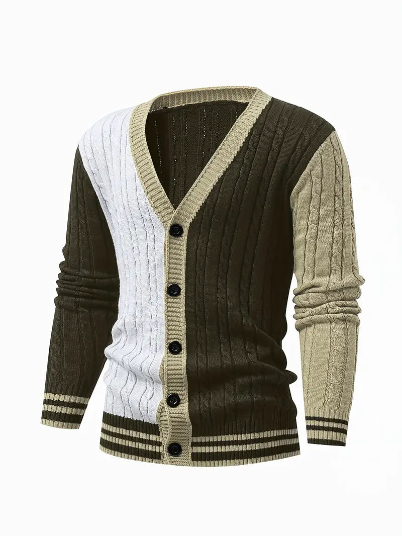 Bryant | Long Sleeve Cable Knit Button Cardigan