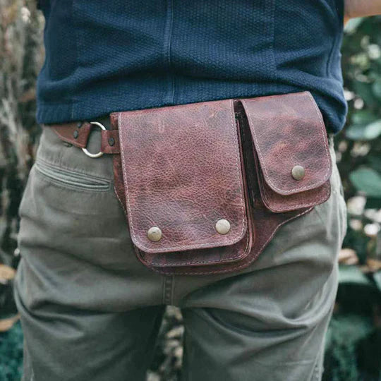 Hinka - Belt Bag Flap Pocket Waist Pouch