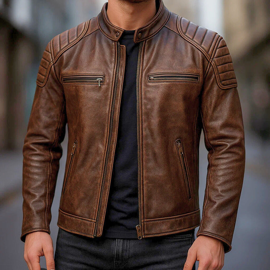 Samer | Structured Moto Zip Jacket