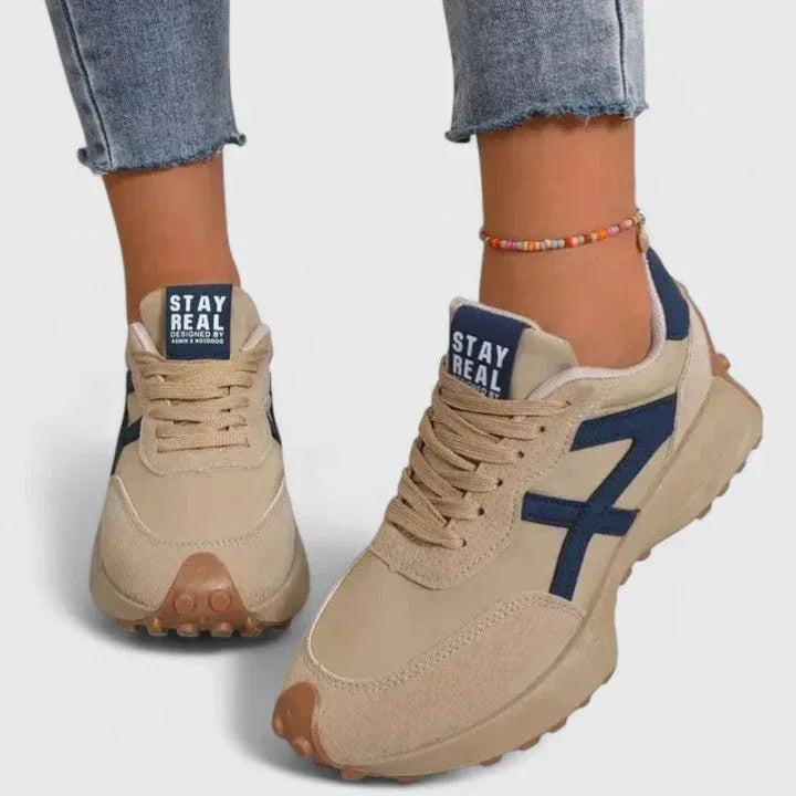 Ortwin | Sneakers With Lace-Up Closure and Contrast Panels