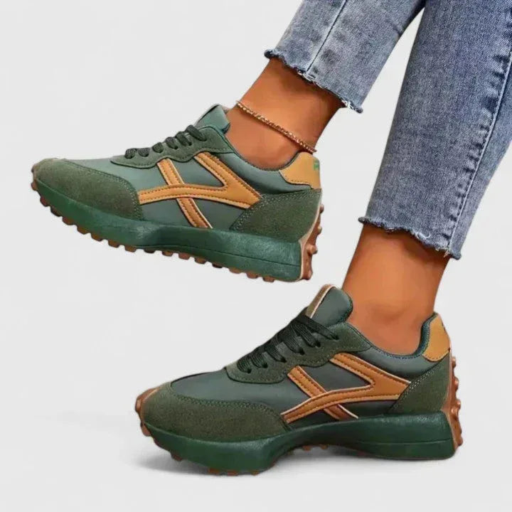 Ortwin | Sneakers With Lace-Up Closure and Contrast Panels