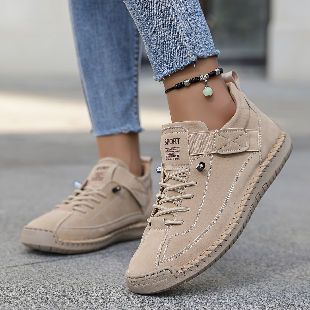 Allison | Sneakers Low Top Lace Up Hook Loop
