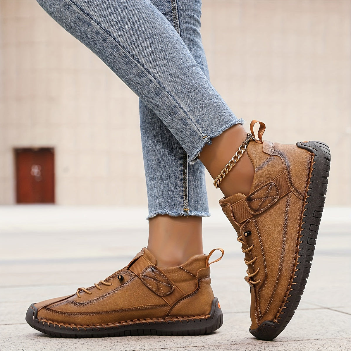 Allison | Sneakers Low Top Lace Up Hook Loop