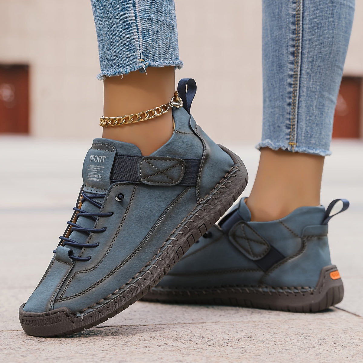 Allison | Sneakers Low Top Lace Up Hook Loop