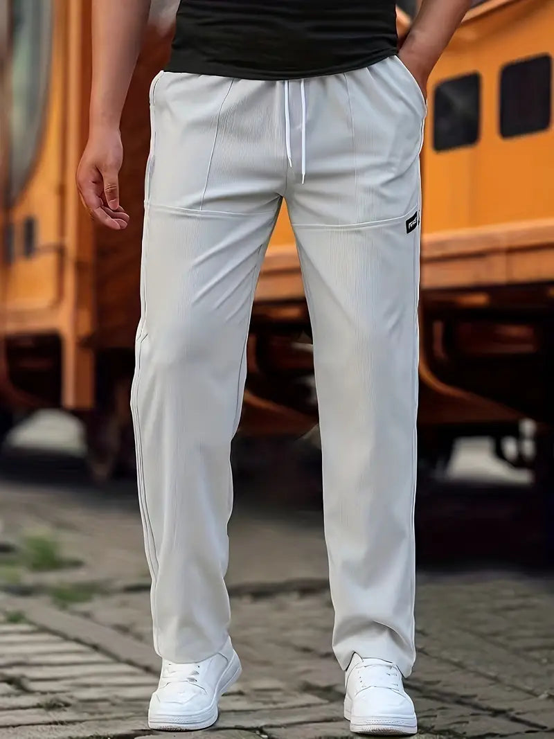Travys | Straight Leg Drawstring Pocket Joggers