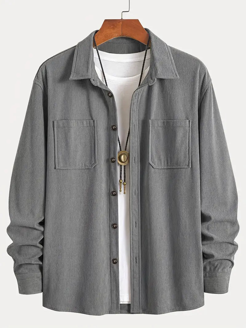 Rickey | Corduroy Shirt Long Sleeve Button-Up Style