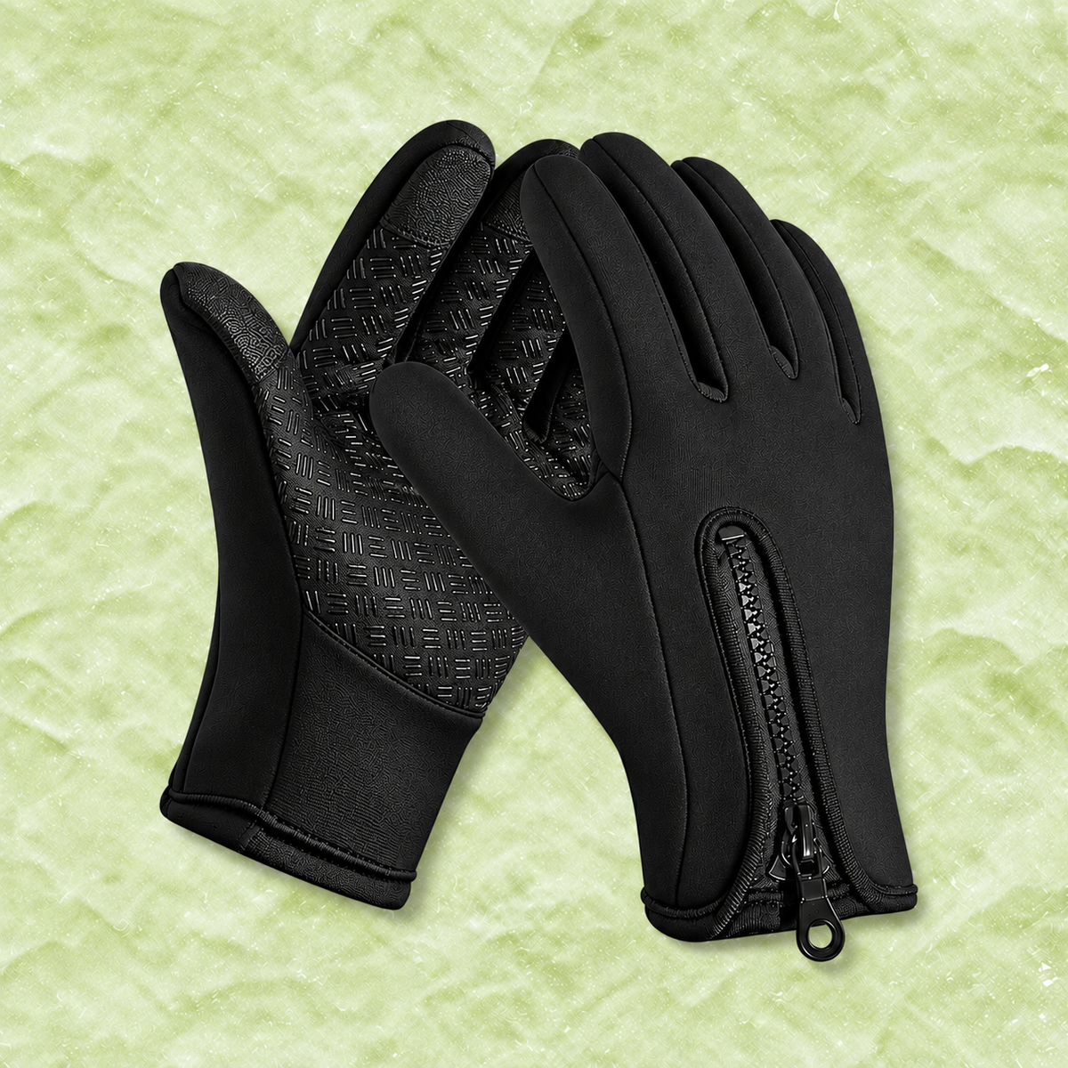 Newman | Gloves With Soft-Looking Zip Cuffs