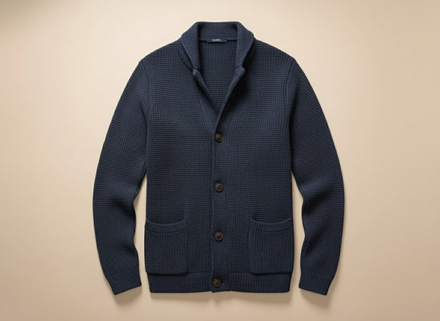 Eskel | Long Sleeve Textured Button Cardigan