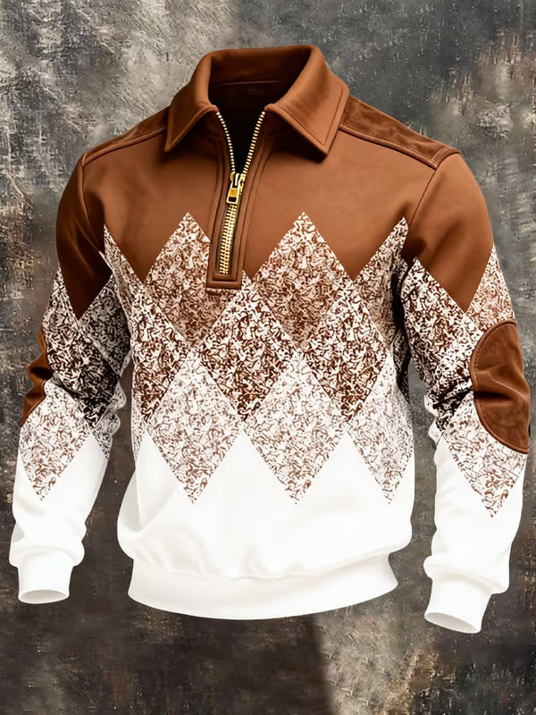 Renshaw - Argyle Quarter Zip Pullover