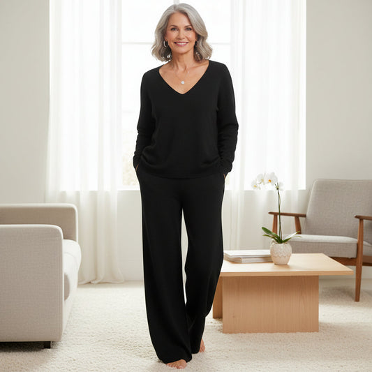 Laen - V Neck Long Sleeve Lounge Set