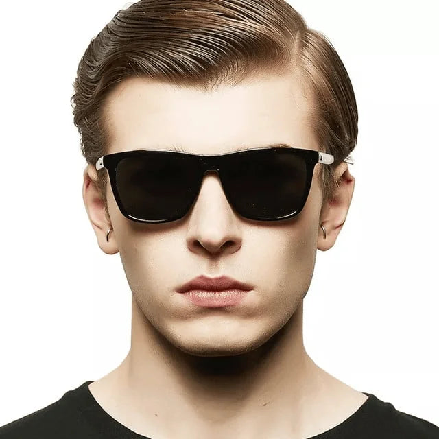 AeroShades - Rectangular Frame Polarized Sunglasses With Case