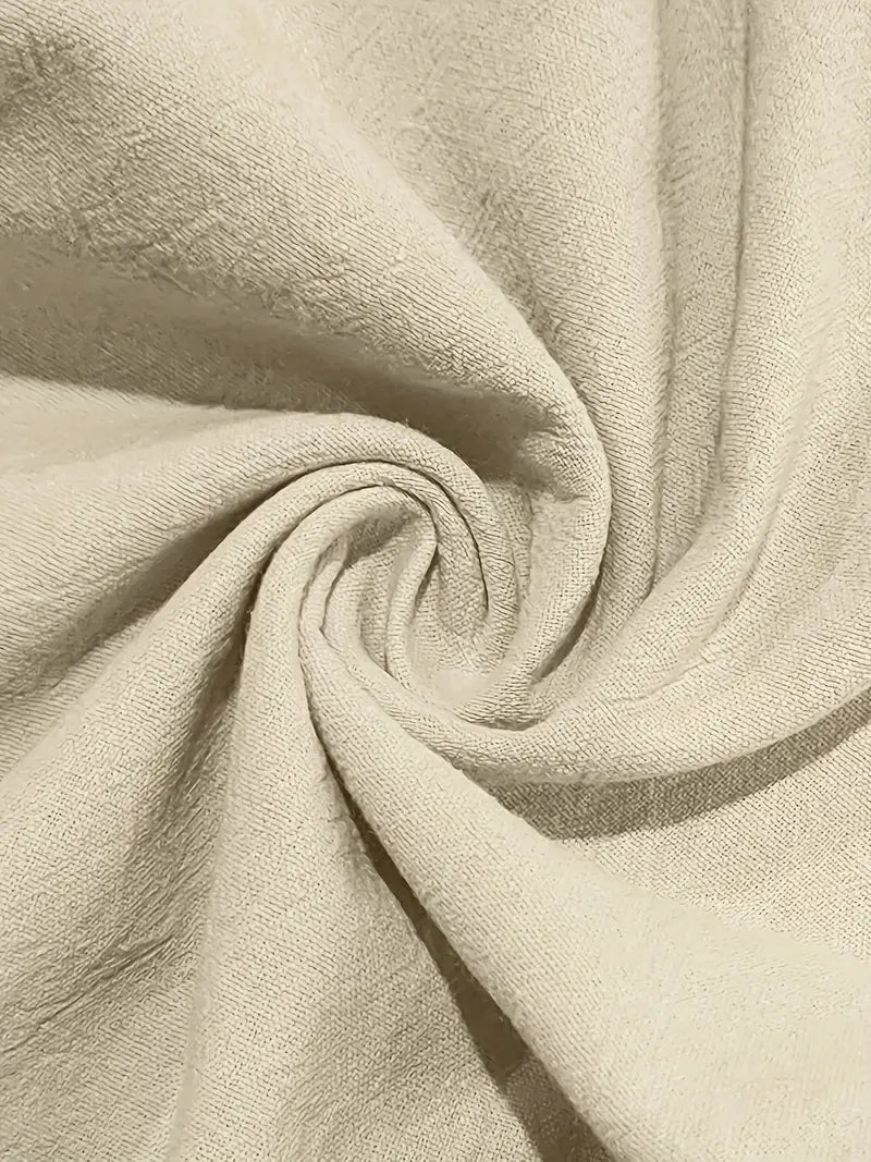 Babaev | Drawstring Wide Leg Casual Linen Pants