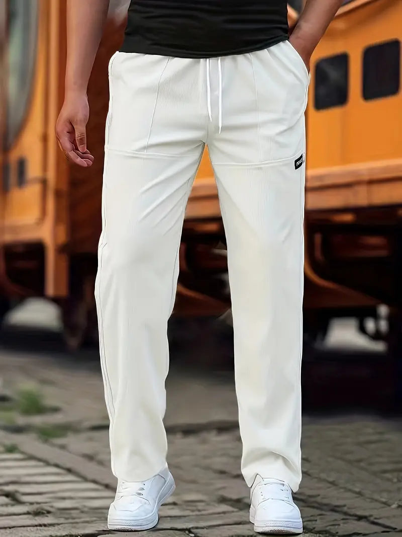 Travys | Straight Leg Drawstring Pocket Joggers