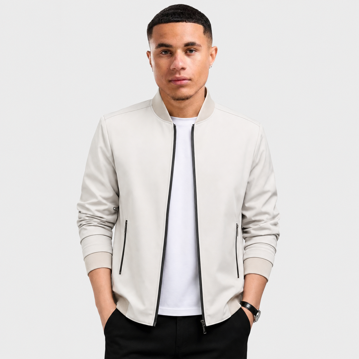 Zenon | Jacket With Long Sleeves and Front Zipper