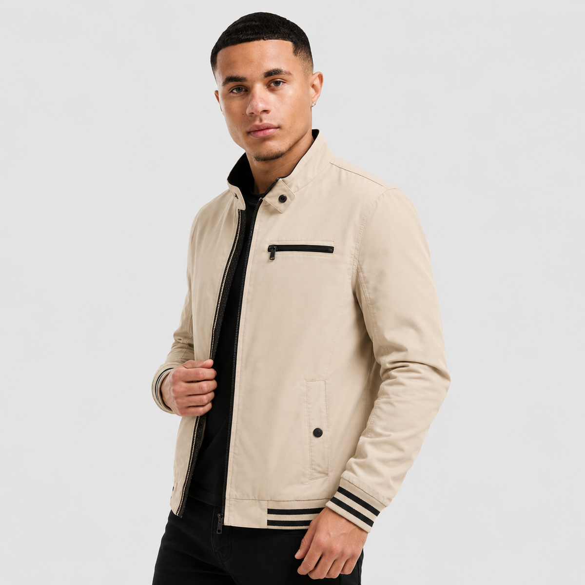Zenon | Jacket With Long Sleeves and Front Zipper