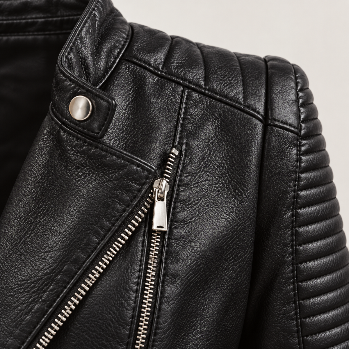 Tatjisetta | Biker Jacket with Quilted Shoulders