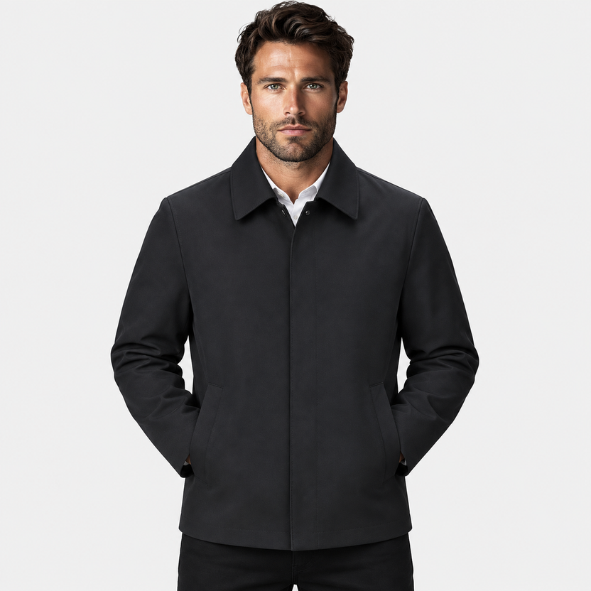 Ricky | Jacket With Point Collar and Side Pockets