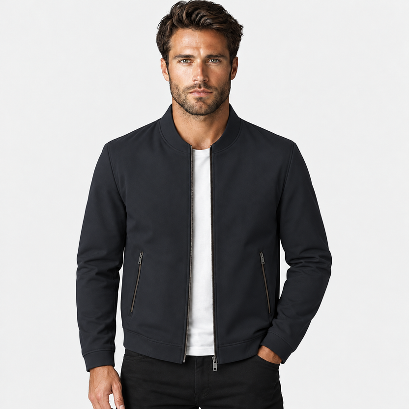 Dragones | Jacket With Stand Collar and Zippered Pockets