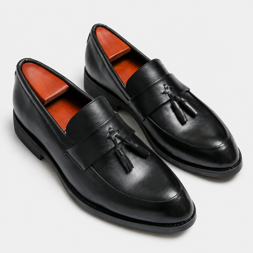 Leonides | Loafers With Tassels and Low Block Heels