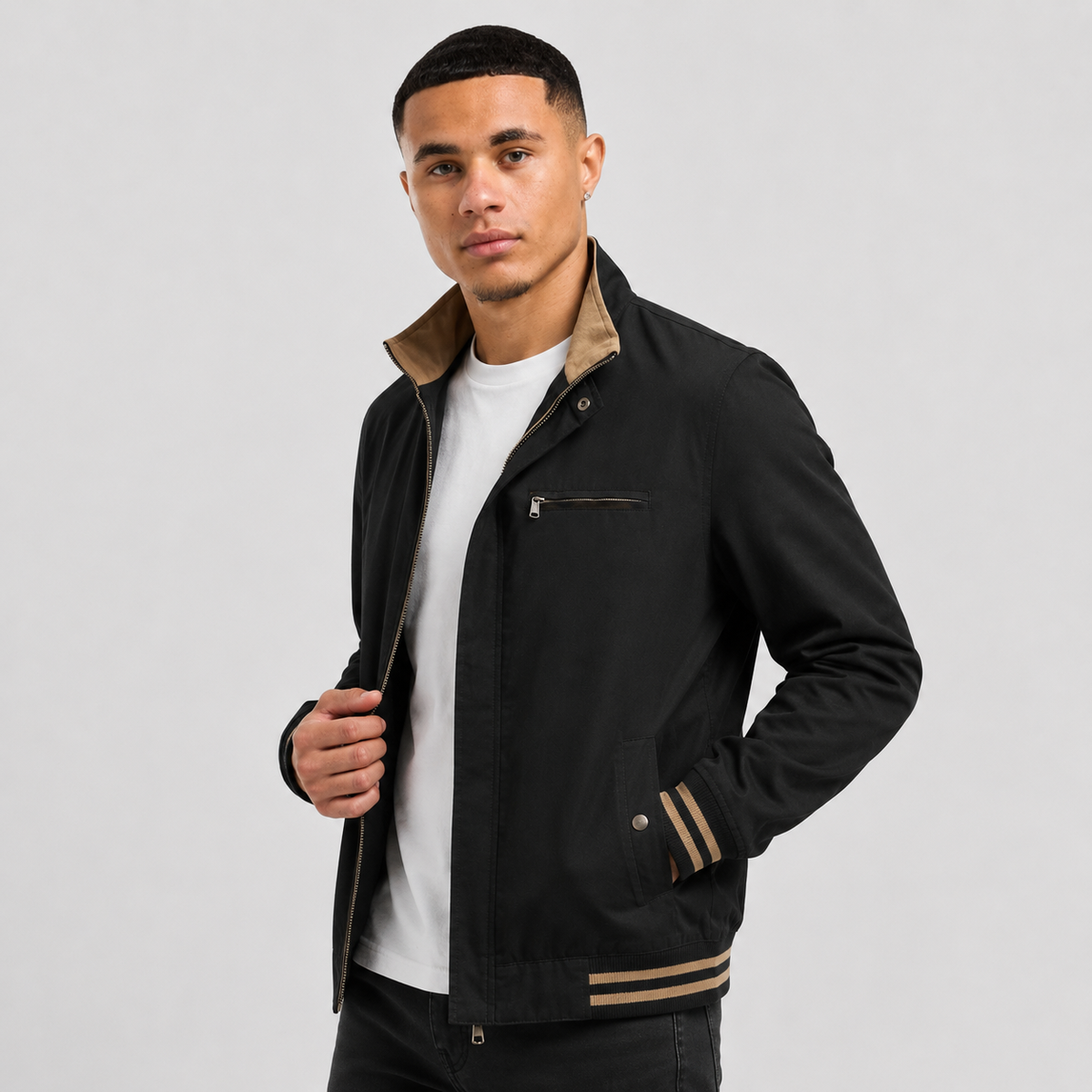 Zenon | Jacket With Long Sleeves and Front Zipper