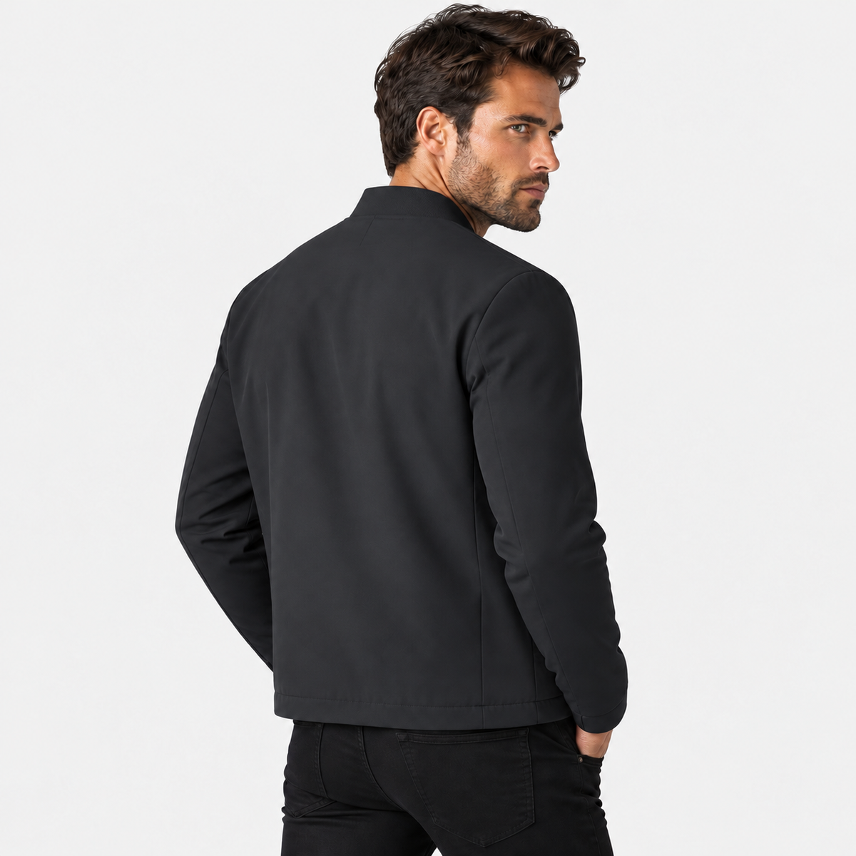 Dragones | Jacket With Stand Collar and Zippered Pockets