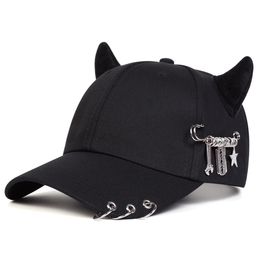Gonzalez | Baseball Cap with Horn Charm Details