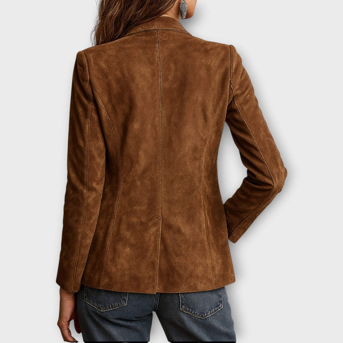 Dorothy | Suede-Style Blazer With Patch Pockets