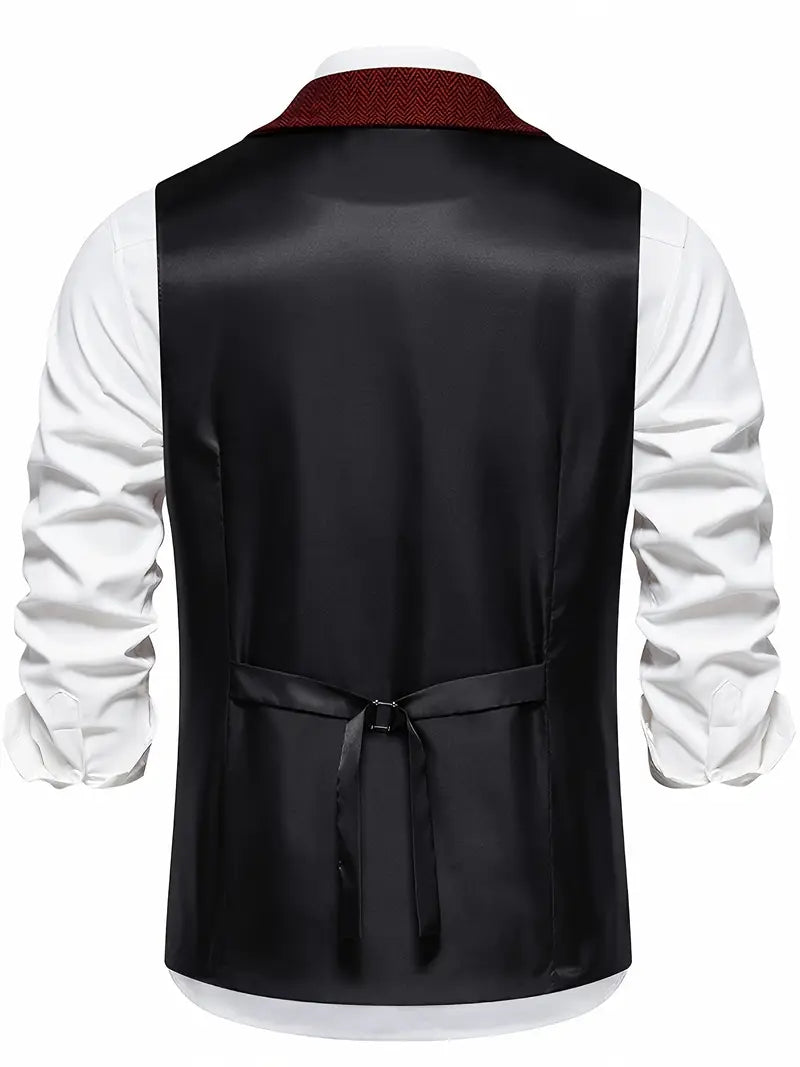 Ferry | Herringbone Notch Lapel Waistcoat