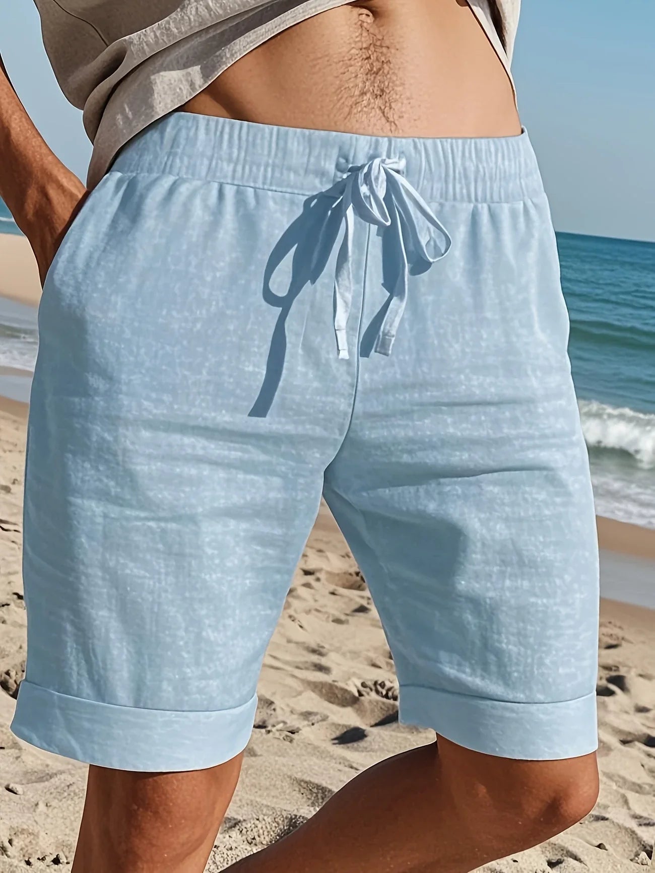 Callan | Drawstring Casual Knee-Length Shorts