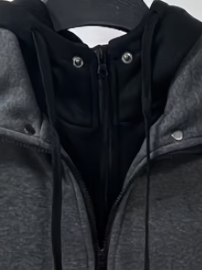 Griffiths | Hooded Color Block Zip Jacket