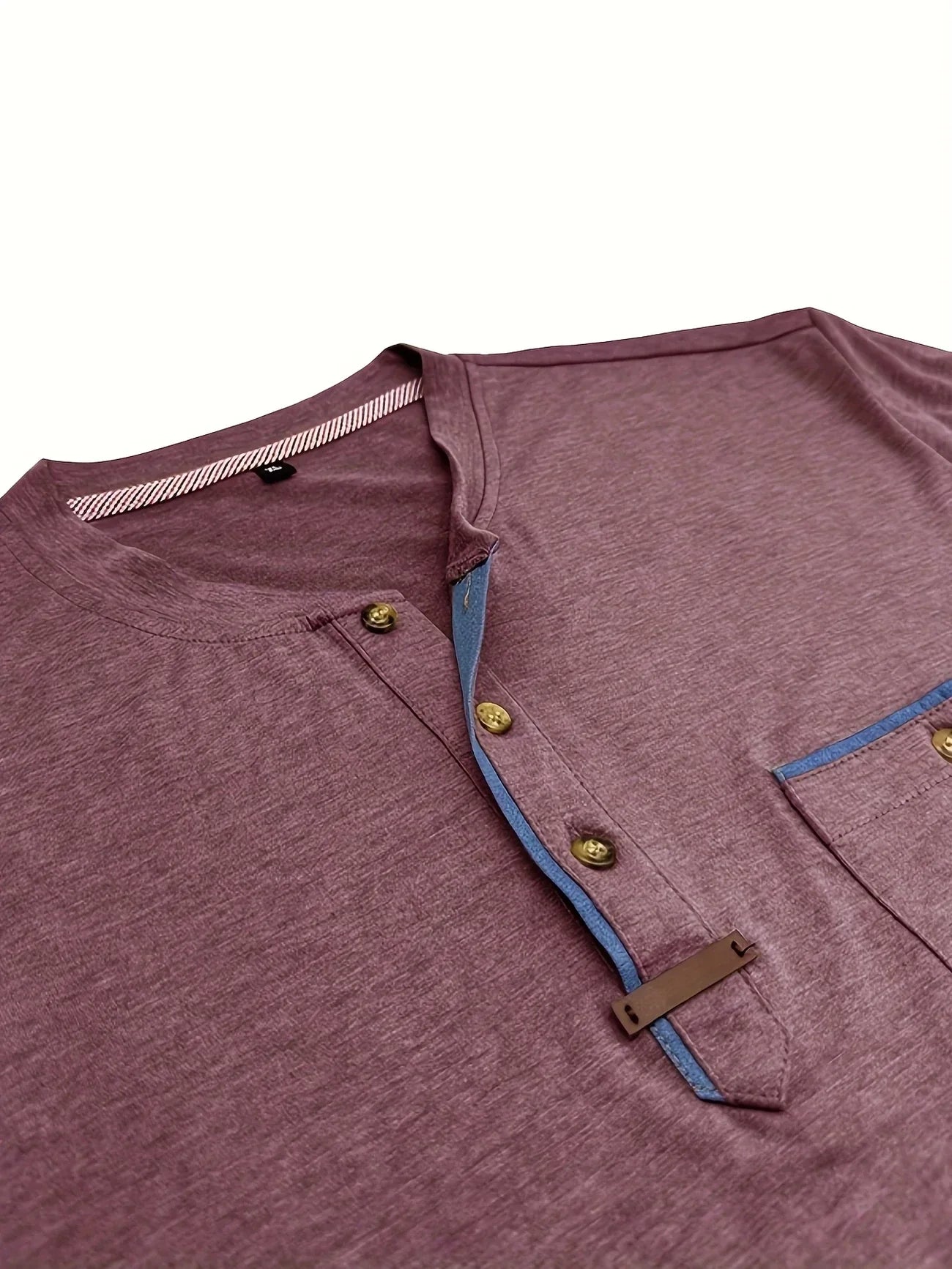 Saxon | Short Sleeve Pocket Henley T Shirt