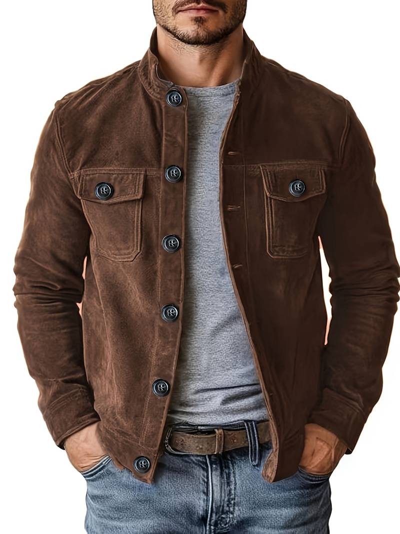 Neeman | Long Sleeve Button Front Utility Jacket
