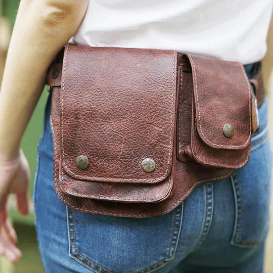 Hinka - Belt Bag Flap Pocket Waist Pouch