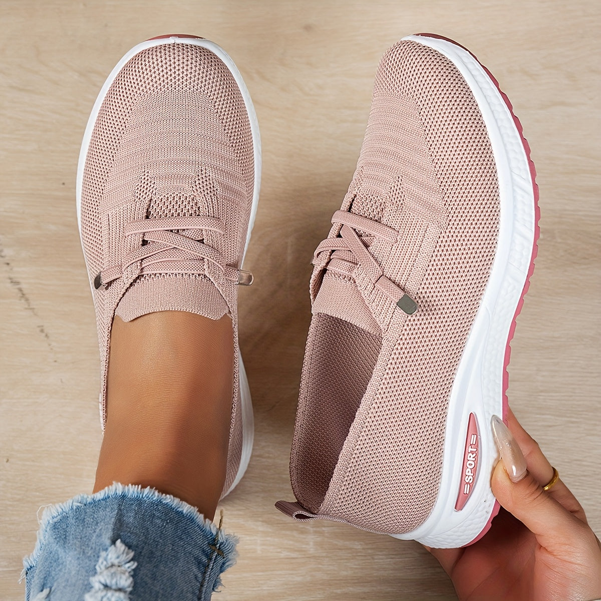 Olympe | Mesh Slip-On Walking Sneakers
