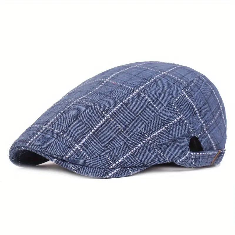 Checklyn | Plaid Flat Cap Casual Driving Hat