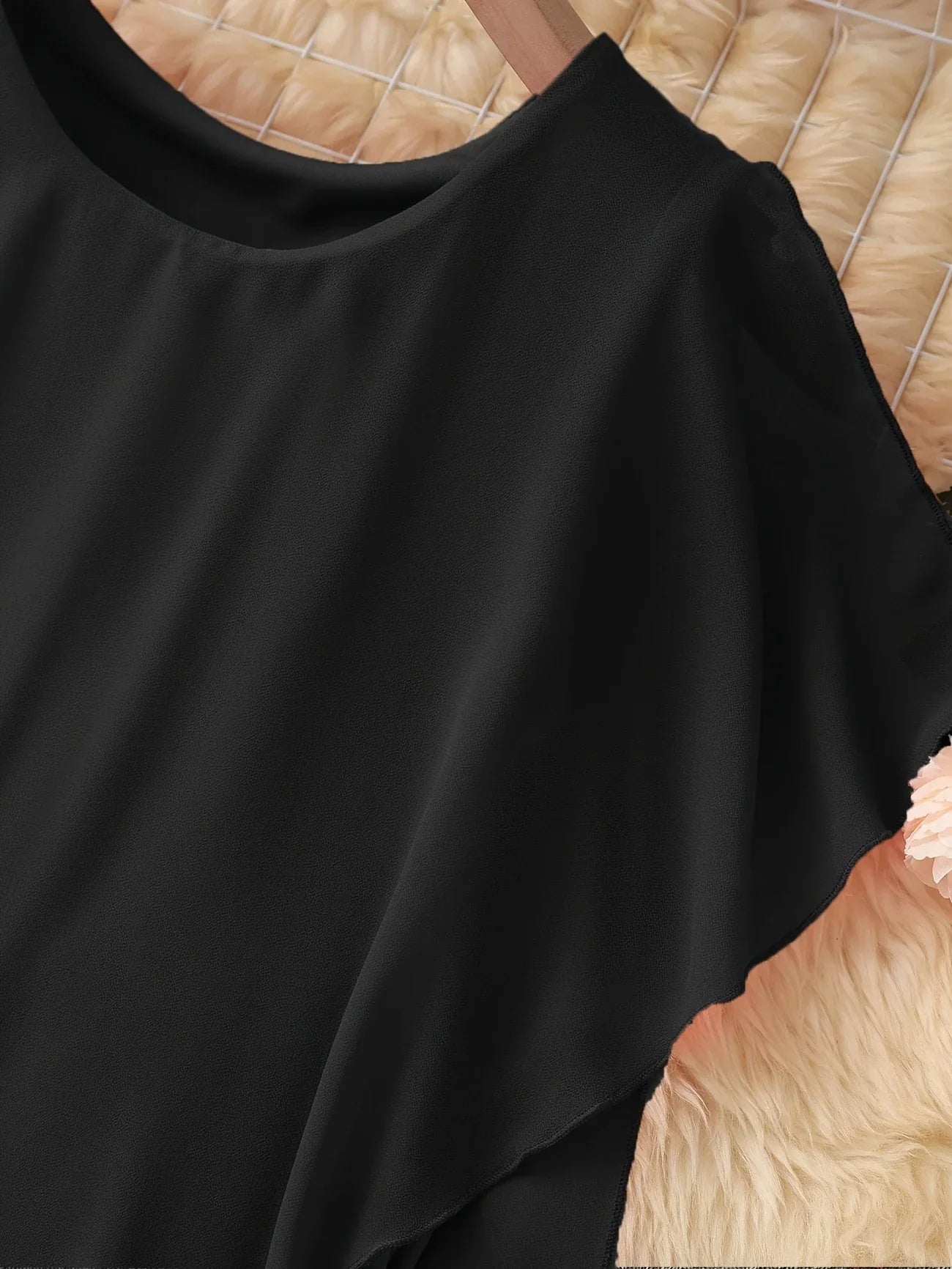 Maren | Sleeveless Asymmetrical Overlay Midi Dress
