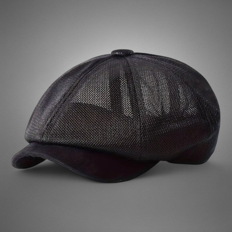 Zophiel | Mesh Newsboy Flat Cap Hat